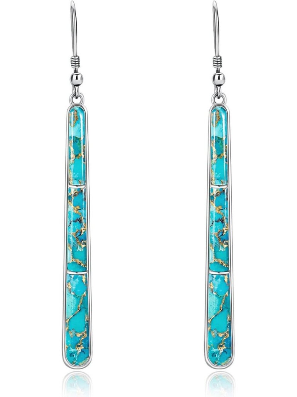 Stylish Turquoise Dangle Earrings for Women | Boho Chic Jewelry Accessory